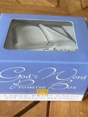 God's Word Promise Box Large Print Prayer & Scripture Card Set Sealed